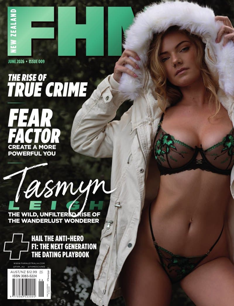 Tasmyn Leigh on the cover of FHM New Zealand, June 2026 (Issue 009)